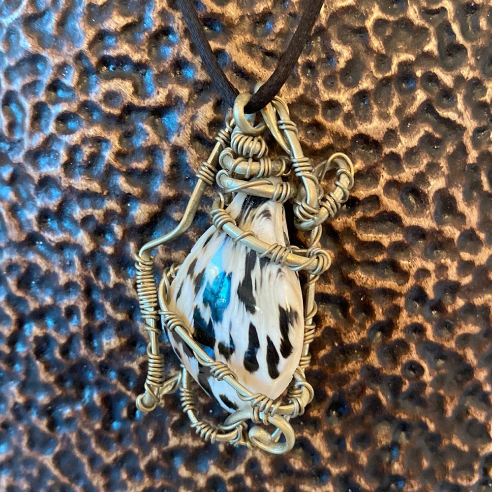 Bronzy Boho Shell Necklace